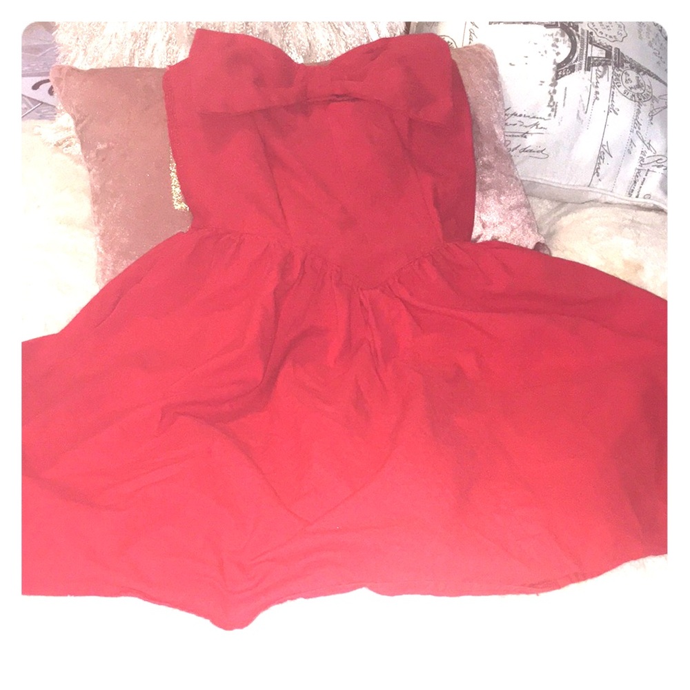 Little red pocket dress